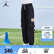 NIKE  耐克童裝男童梭織工裝褲春秋兒童休閑運(yùn)動(dòng)褲 正黑色 160 /66 【建議身高152-158cm】