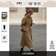 麥檬【明星同款】MM麥檬秋冬中長款駝色羊毛雙面毛呢大衣女599A170681 駝色（戧駁領）599A170681 S 155/80A（105-120斤）