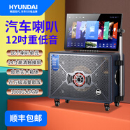 HYUNDAI現(xiàn)代廣場(chǎng)舞音響帶顯示屏家庭ktv音響戶外k歌音響麥克風(fēng)ktv唱歌全套設(shè)備卡拉ok一體機(jī) 【無會(huì)員免費(fèi)唱】24吋屏+12吋低音+1000G