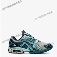 ASICSKIKO UB3-S GEL-NIMBUS 9 男女子休閑棕黃藍綠緩震增高跑鞋 藍綠 1201A442-020 36 偏小半碼
