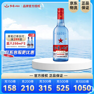 紅星北京二鍋頭 藍(lán)瓶綿柔8 陳釀 清香型 白酒 53度 250mL 1瓶 口糧酒 純糧酒