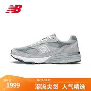 NEW BALANCE NB官方男鞋美產(chǎn)993系列復(fù)古百搭秋冬網(wǎng)面透氣運動休閑鞋 灰色 MR993GL 46.5 (腳長30cm)