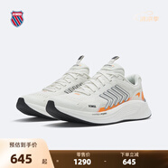 蓋世威（K·SWISS）【邁凱倫聯(lián)名款】運(yùn)動(dòng)鞋男女鞋夏季網(wǎng)面透氣時(shí)尚運(yùn)動(dòng)跑鞋9292-US 183雪白/木瓜黃 41.5 尺碼偏小，請(qǐng)拍大一碼