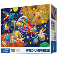 VOX兒童拼圖玩具100片 宇宙大冒險(xiǎn)幼兒認(rèn)知飛船星空拼圖VD100-05