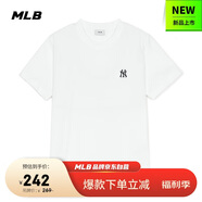 MLB短袖T恤男女時尚夏季休閑經(jīng)典純色圓領25新款3ATSB0153-50WHS-S