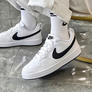 耐克（NIKE）官方艦店aj1女鞋Court低幫防滑板鞋減震休閑鞋運動(dòng)鞋籃球鞋子女 COURT/黑白經(jīng)典款 35.5