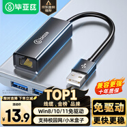 畢亞茲 USB轉網(wǎng)口RJ45網(wǎng)線轉換器 百兆有線網(wǎng)卡網(wǎng)線轉接頭蘋果Mac華為筆記本電腦小米外接外置塢免驅(qū)動