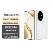榮耀200 Pro 旗艦級青海湖電池 綠洲護眼屏 雅顧光影主攝 12+256 月影白 拍照 AI 新款5G手機 國家補貼