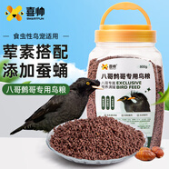 喜帥鷯哥八哥鳥(niǎo)糧 鴉類專用鳥(niǎo)鷯哥八哥飼料糧食鸚鵡飼料800g