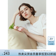 范思藍恩黑色法式氣質(zhì)顯瘦連衣裙女夏季赫本風(fēng)小黑裙設計感12125 柔花白色 S