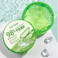 FRUIT SONG 蘆薈膠蘆薈膏蘆薈凝膠女補水保濕男士曬后護膚300g 1瓶