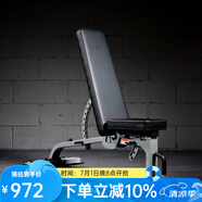 馬西（MASSFIT）多功能仰臥板啞鈴凳臥推凳飛鳥凳健身椅仰臥起坐板家用健身器材 MAB銀灰