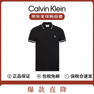 卡爾文·克萊恩（Calvin Klein）CK運(yùn)動(dòng)休閑男短袖t恤polo衫J30J315603禮物黑 2XL