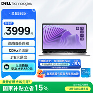 戴爾（DELL）國(guó)家補(bǔ)貼 筆記本電腦 靈越3530 15.6英寸輕薄本商務(wù)辦公本 酷睿i5 16G 1TB 銳炬顯卡 120Hz全面屏