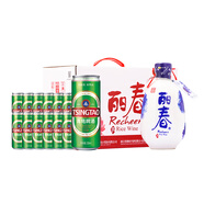 塔牌 牡丹麗春八年 青島啤酒經(jīng)典拉格11度罐啤套裝 2箱禮盒
