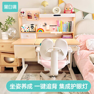 黑白調(diào)兒童C2兒童學(xué)習(xí)桌書桌椅套裝寫字桌升降桌中小學(xué)生家用課桌1.2m