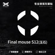 艾可斯銳X-Raypad 鼠標防滑腳貼玉石弧形腳貼適用于GPW一二代 毒蝰終極版 Final Pulsar等鼠標 Final mouse S12 | 玉石 | 二副