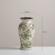 美式鄉村復古田園風(fēng)陶瓷花瓶擺件水培插花客廳餐桌裝飾花器高級感 暗香梅花-25B