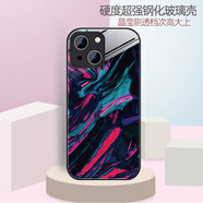 一朶午荷16ins風iphone14Pro手機殼12個性7P蘋果X磨砂保護套8PLUS/13潮11p 鋼化玻璃殼 榮耀30青春版