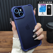 杰圖曼（JIETUMAN）適用蘋果16手機(jī)保護(hù)殼iPhone15ProMax合金鏡頭膜14Plus四角氣囊13 深海合金鏡膜鉆石鋼化膜 iPhone 12 Pro