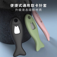 Smorss【紅色】手機取卡針適用蘋果三星小米華為oppo卡槽頂針通用取卡器創(chuàng)意sim卡內(nèi)存卡保護套取卡套