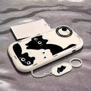 澤逸 適用蘋(píng)果8plus/7p手機殼 iPhone8/7/se3/se2全包防摔卡通高級感新款泡芙硅膠軟殼驚訝貓男女  【古董白】小貓咪白-贈保護膜-送指環(huán)掛繩 iPhone 6