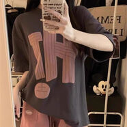 綺岑大碼女裝胖妹妹200斤春夏裝高端短褲套裝廢土風(fēng)胖pmm2300斤運動(dòng)夏 灰色 M