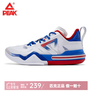 匹克（PEAK）態(tài)極AW1維金斯一代同款籃球鞋男低幫緩震運動鞋男透氣球鞋 大白/亮光藍（男款） 39