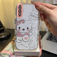 酷匹kt貓OPPOA91手機殼透明PCPM00全包防摔軟高級男女可愛(ài)套外殼支架 羽紗泡芙殼【踢腳kt貓】單殼 OPPOA91