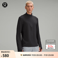 lululemon丨Surge Warm 男士半拉鏈運動衫 LM3DMHS 黑色 M