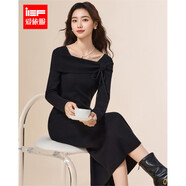 IEF/愛(ài)依服2025秋冬新款法式赫本風(fēng)成熟優(yōu)雅通勤氣質(zhì)顯瘦連衣長(cháng)裙