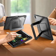 盾優(yōu)匠適用蘋果ipad mini7/6保護(hù)殼8.3英寸A17 Pro蘋果平板保護(hù)套支點支架金屬保護(hù)殼防摔筆槽 黑色