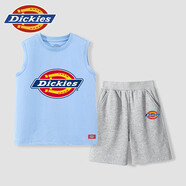 Dickies童裝夏季兒童無(wú)袖背心中小童涼感透氣短褲男童運動(dòng)服套裝男孩