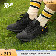 Reebok銳步官方男女款CLASSIC LEATHER黑武士美拉德休閑復(fù)古跑鞋 100032804 36 (23.5cm),US:5