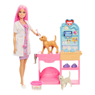 【9成新】芭比（Barbie）兒童女孩玩具生日禮物過家家-芭比之寵物醫(yī)生玩具套裝JFX93