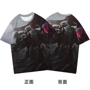 鳴海弦LOL短袖t恤男女神王諾手佛耶戈劍姬亞索盲僧卡莎半袖衣服 諾克薩斯之手德萊厄斯神王 L