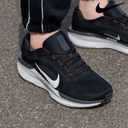 耐克（NIKE）官方艦店男鞋夏季新款運(yùn)動(dòng)鞋AIR ZOOM氣墊緩震透氣公路跑步鞋 黑色/AIR WINFLO 11 42
