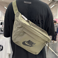 NIKE耐克斜挎包男女單肩包休閑包運(yùn)動(dòng)包戶外騎行包大容量包情侶旅游包 BA5751-222/軍綠新配色 均碼