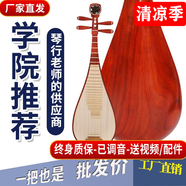 民音琵琶樂器初學考級專用演出 花梨木琵琶兒童成人 紅木琵琶樂器 幼兒【花梨木軸相】演奏級