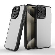BEARDADA適用蘋果16防摔手機(jī)殼iphone15磨砂精孔保護(hù)套蘋果15plus 黑色 IP16