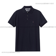 湯米希爾費(fèi)格（Tommy Hilfiger）/湯美費(fèi)格男士商務(wù)POLO衫休閑修身短袖T恤 深藍(lán)色 MW26882 S