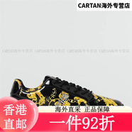 范思哲（VERSACE）VJ 男士潮牌奢華印花低幫休閑鞋板鞋 75YA3SD7 ZP350 白色 G03 42 黑色G89 42