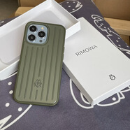 其他家適用于大牛&日默瓦iPhone16promax手機(jī)殼新款綠色磁吸無(wú)線充RIMOWA15保護(hù)套16pro行李箱鋁鎂 仙人掌綠 iPhone14Pro