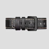 愛(ài)勒AGELOCER/艾戈勒大爆炸原裝手表帶正品 卡其色線(xiàn)黑皮+黑色表扣