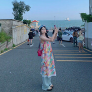 夏季俏皮花色吊帶連衣裙套頭旅游甜美減齡小眾設(shè)計(jì)感女 花色吊帶裙 2XL
