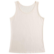 小亙全棉女士男士背心修身100%棉跨欄無(wú)袖打底夏季純棉有機棉紗本白色 本白色，請看介紹不退不換 M （女165/90）