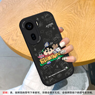 題洺適用VIVOiqooneo10手機(jī)殼羽毛球小新iqooneo5s全包neo8pro軟硅膠7se皮質(zhì)3套turbo可愛卡通情侶6女 黑色-黑底羽毛球小新M2 iQOO Neo 10