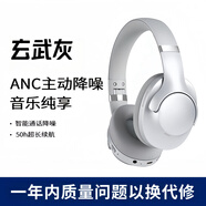 ROBERILLINE柏林之聲主動降噪耳機頭戴式ANC智能降噪隔音無線藍(lán)牙耳麥長續(xù)航 玄武灰