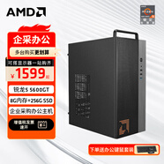 AMD 銳龍R5 5600G商用辦公家用網(wǎng)課財務設(shè)計臺式電腦游戲主機DIY組裝機Ai智能電腦辦公套件 配置一R5 5600GT+8G+256G SSD 單主機