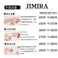 閨蜜手鏈一人一半香港馬蹄扣手鏈女18K玫瑰金無鉆半鉆滿鉆精鋼絲 尺寸14至24CM可選 【凈手圍+2CM】 16cm